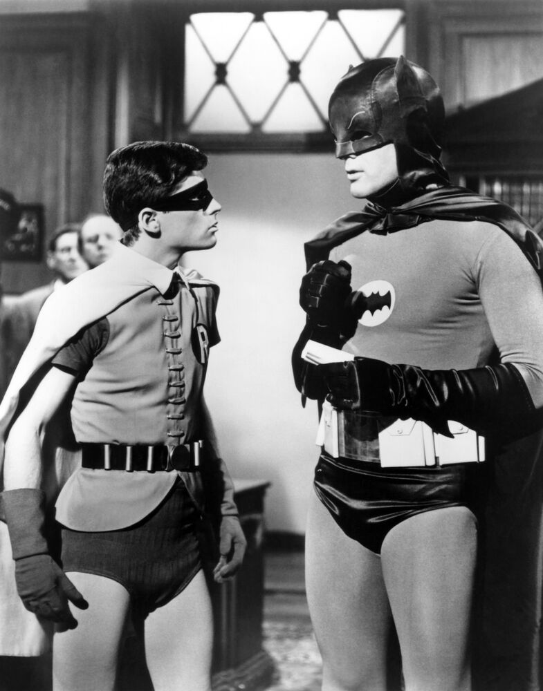 BATMAN, (from left): Burt Ward, Adam West, 1966-68. TM and Copyright 20th Century Fox Film Corp. All rights reserved, Co